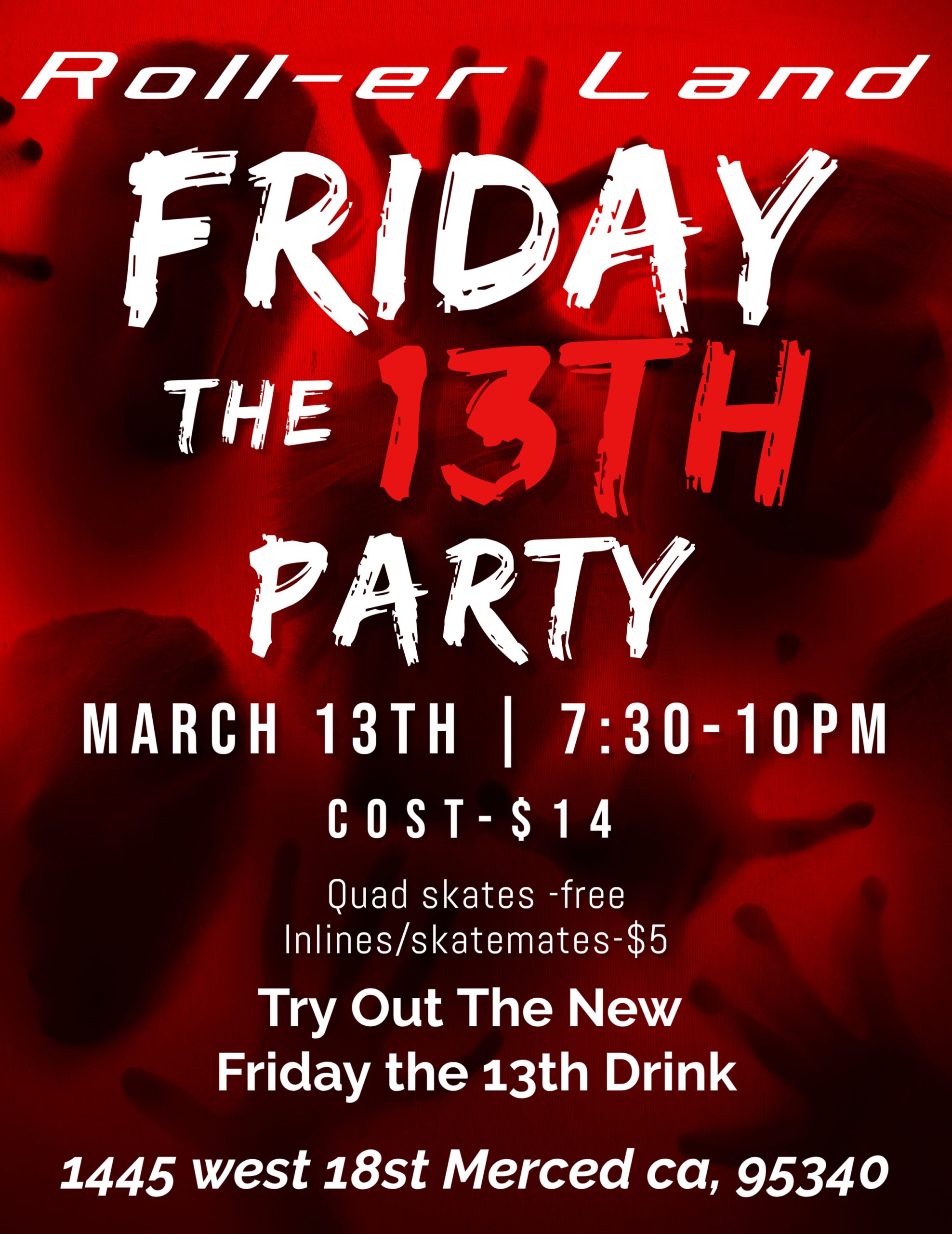 horror night party flyer design
